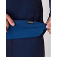 thumbnail image 4 of Hanes Men's Long-Sleeve Thermal Shirt, Reversible, Crewneck Navy XL, 4 of 8