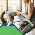 thumbnail image 2 of CL.HPAHKL Octagon Mat Gymnastics, Skill Shape Tumbling Mat 24.4" x 25.6" Gymnastics Roller for Tumbling Back Handspring Trainer for Gymnastics Gym Fitness Home Cheerleading Martial Arts, 2 of 8