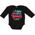 thumbnail image 3 of Inktastic Christmas I Light Up Nonna's Life Boys or Girls Long Sleeve Baby Bodysuit, 3 of 5