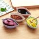 thumbnail image 3 of Juego de 8 platillos para salsa de soja, tapas, salsa, platillo pequeño para especias, mini plato para aperitivos, platillos con forma de hoja, para aperitivos con salsas., 3 of 7