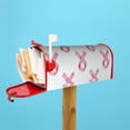 thumbnail image 5 of Mailbox Sleeve Reusable Waterproof Arc Opening With Soft Magnetic Strip Easy To Install Uv Protection 21x18 In Classic Pink Ribbon Pattern, 5 of 8