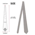 thumbnail image 2 of Zufioo Pirate Skull And Anchor Print Men's Silk Tie, Business Suit Tie - Anti-floating Buckle Design, Clothing Accessories Suitable for Business, Daily Life, Banquets, 2 of 7