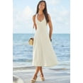 thumbnail image 2 of LASCANA Women's Flowy Halter Neck Dress Smocking, 2 of 6
