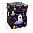 thumbnail image 5 of Ghost Foldable Car Trash Can with Lid, Leak-Proof Car Trash Bin, Hanging Storage Bag Car Garbage Can, 5 of 6