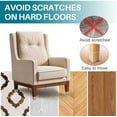 thumbnail image 3 of 24 Pcs Chair Leg Floor Protectors Square, Silicone Felt Furniture Leg Pads Caps Covers for Hardwood Floors (Fit:1-5/8" to 2"), 3 of 7