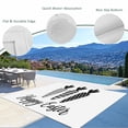thumbnail image 3 of Happy Easter Outdoor Rug 5x7 Ft - Reversible Patio Rug Outdoor Camping Rugs, Spring Carrots Country Black and White Plaid Indoor Outdoor Area Rugs, Non-Slip Outdoor Carpet Runner for Deck/Porch, 3 of 8