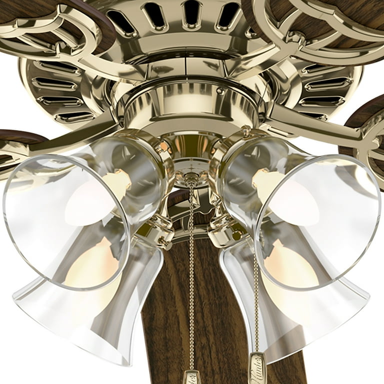 Hunter 52 Studio Series Brushed Nickel Ceiling Fan Shelly Lighting