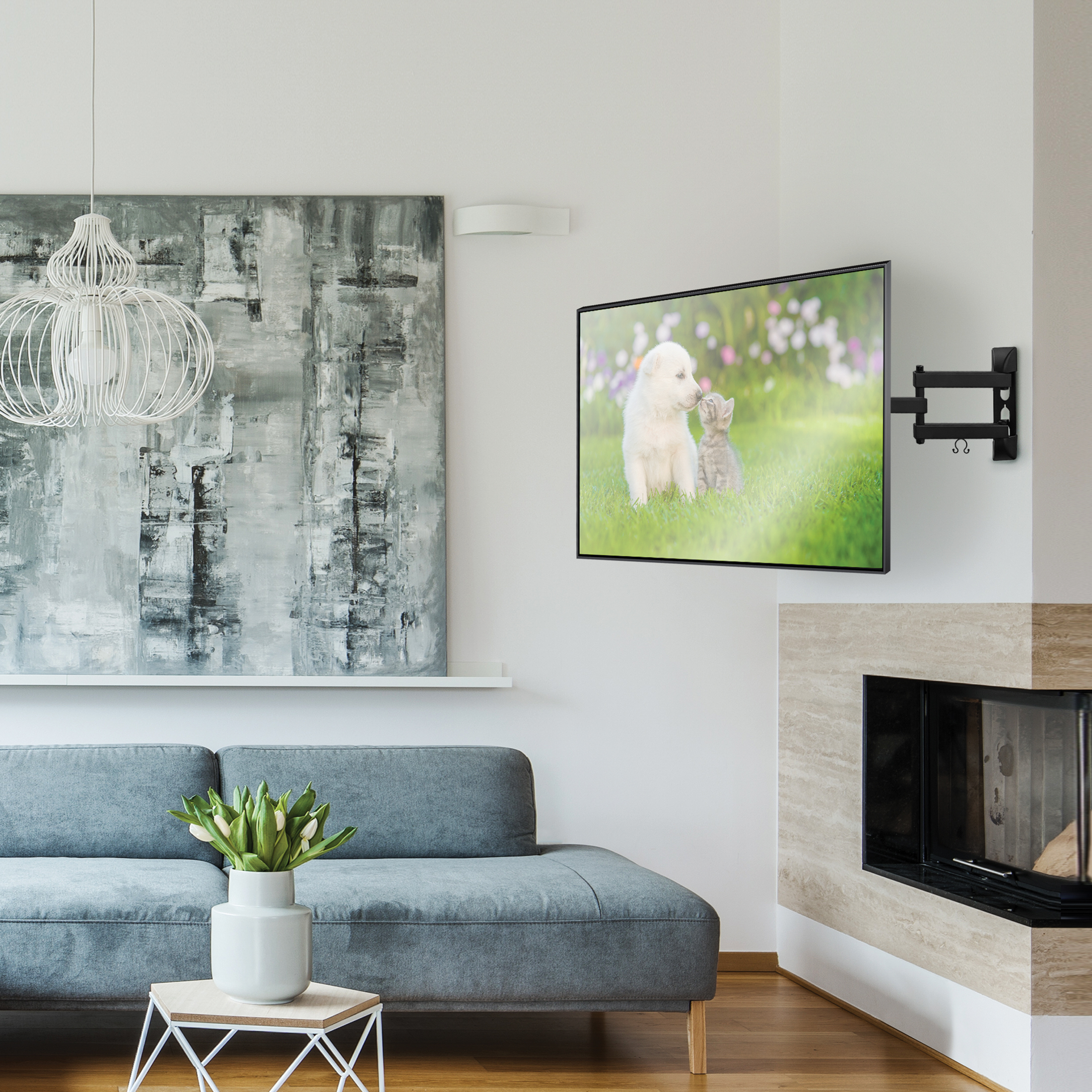 Mount-It! Full-Motion TV Wall Mount with 180° Swivel Arm photo 7