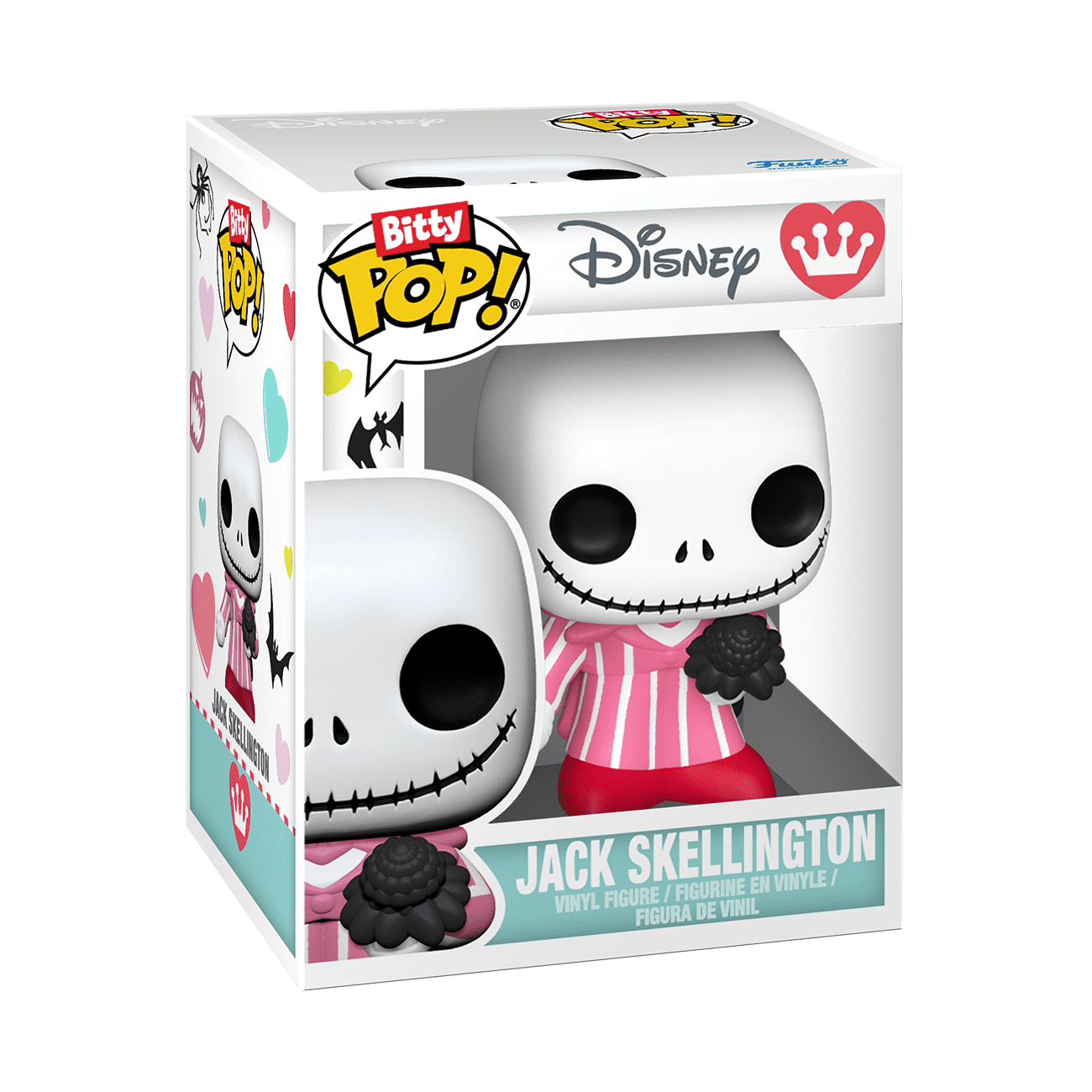 Funko Bitty POP Bouquet: The Nightmare Before Christmas - Jack and Sally Valentine's Day Collectible Vinyl Figures