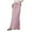 Pink, variant on GEWSEY Linen Flared Maxi Skirt with Back Slit - Elastic Waist Drawstring Long Flowy Ankle-Length Skirt (, XXL)