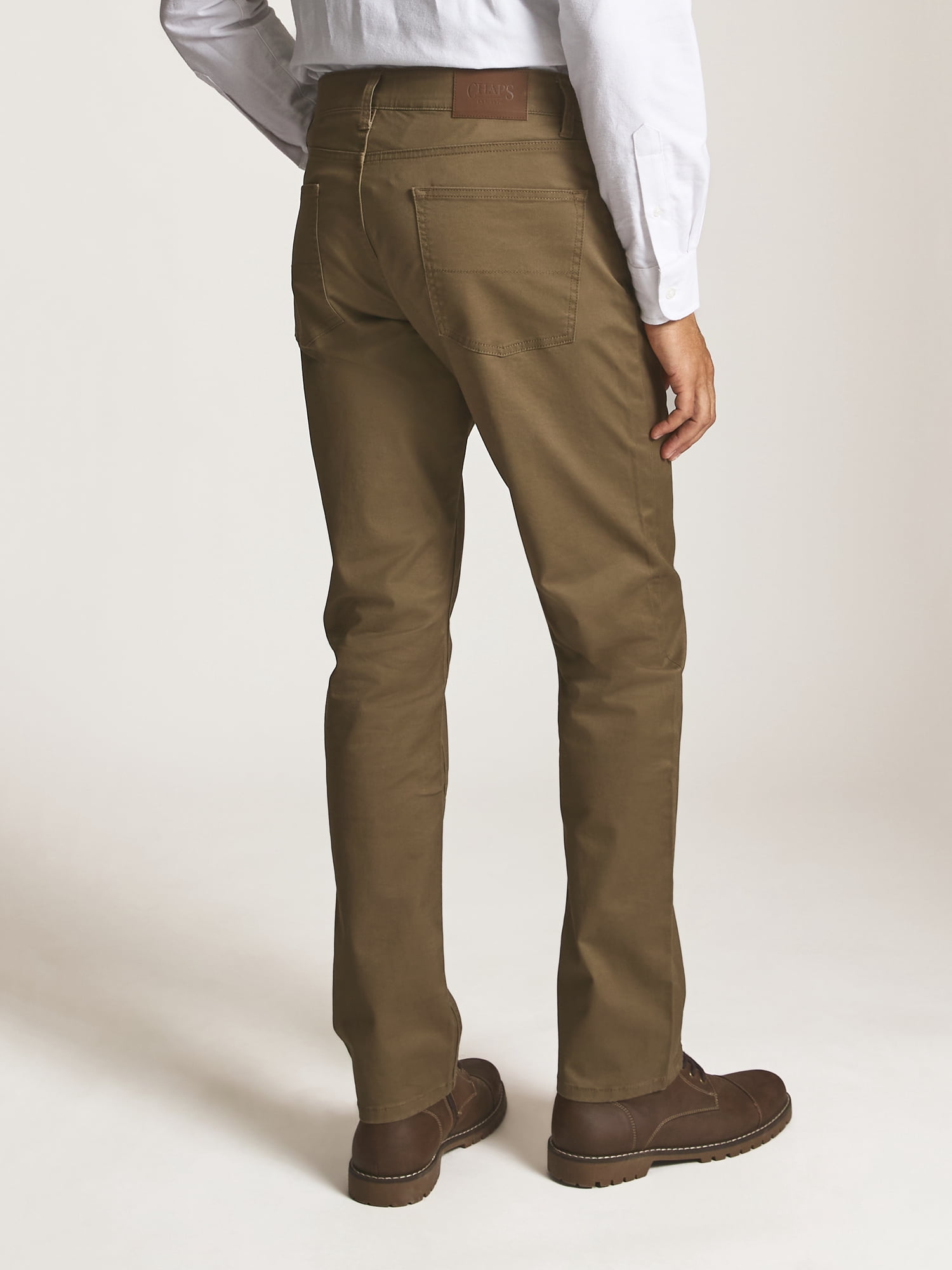 Chaps Men’s and Big Men’s Seacoast Wash Stretch Twill 5-Pocket Pants, Sizes 30-40