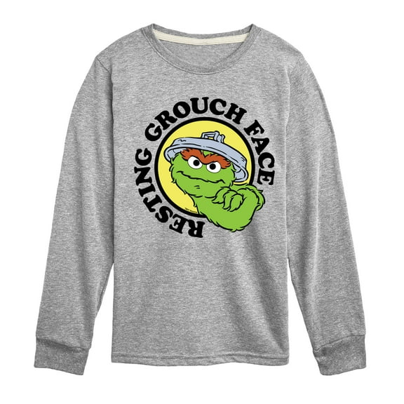 Sesame Street - Resting Grouch Face - Toddler and Youth Long Sleeve T-Shirt