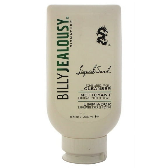 Billy Jealousy LiquidSand Exfoliating Facial Cleanser, Face Wash for Men, 8 Oz