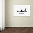 thumbnail image 3 of Trademark Fine Art 'Mobile Alabama Skyline WB-BW' Canvas Art by Marlene Watson, 3 of 3