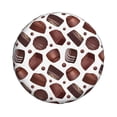 thumbnail image 4 of Spare Tire Cover, Chocolate Pattern No.9040 Wheel Cover Tire Covers For Trailers Car Truck Camper Universal Tire Covering Fits Diameter14"-17", 4 of 4