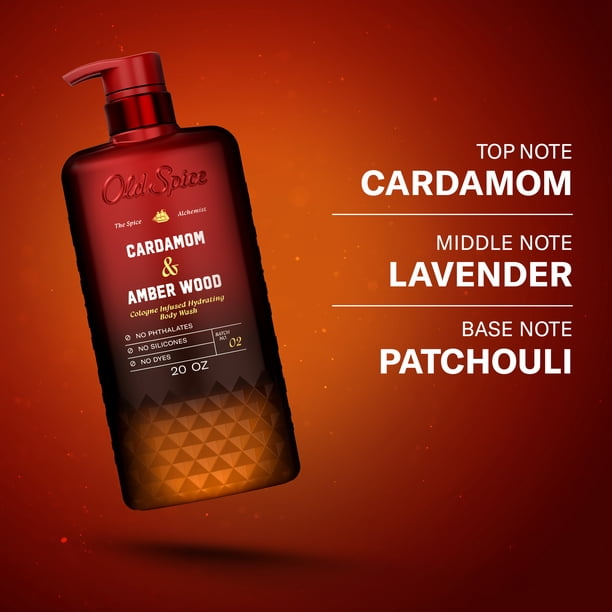 Old Spice Body Wash, Cardamom & Amber Wood, 20 fl oz - Walmart.com