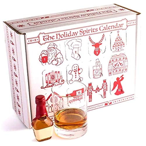 Calendario de Adviento Holiday Spirits Calendars para Bebidas Alcohólicas 12 Días