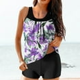 thumbnail image 2 of QLEICOM Womens Bathing Suits,Swimsuit for Women,Fashion Print Tankini Set with Boy Shorts Modest Two Piece Swimsuit, 2 of 7