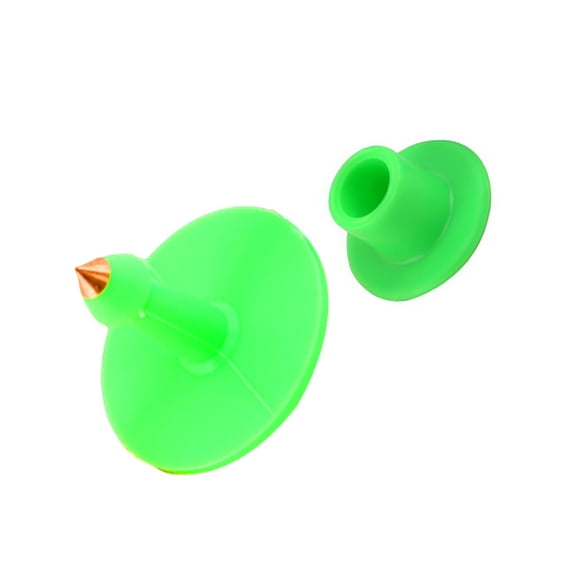 Ruiboury 100pcs Sheep Rabbit Ear Tag Identification Card Ear Sign Cattle Ears Markers Green