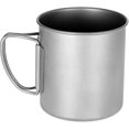 thumbnail image 1 of Jinxiu 400ml Titanium Cup Portable Camping Mug Outdoor Water Cup Tableware For Travel Camping Backpacking With Foldable Handle1pcs, 1 of 5