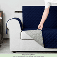 thumbnail image 5 of CHUN YI 1 Piece Sofa Couch Cover 6 Pockets with Elastic Straps Slipcover (XL-Chair, Navy), 5 of 7