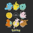 thumbnail image 2 of Girl's Pokemon Character Pokeball Circles Graphic Cropped T-Shirt Black X Small, 2 of 3