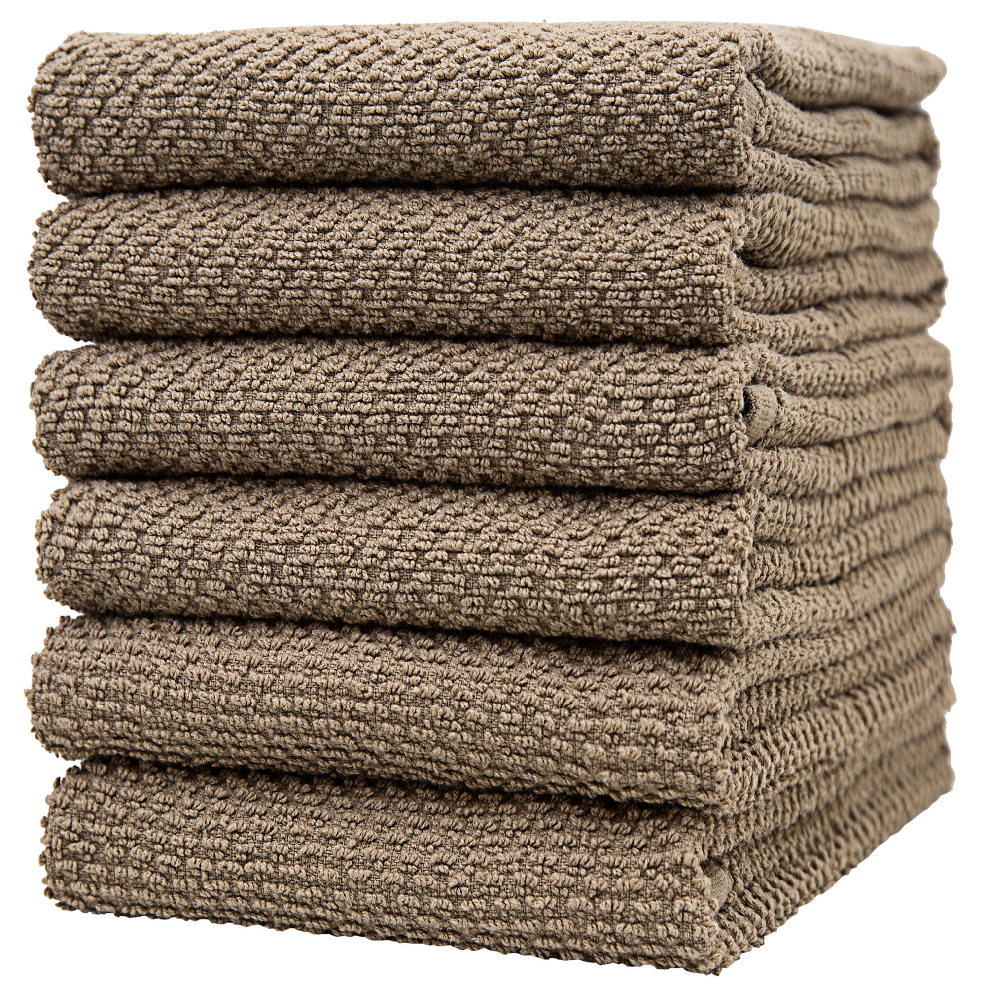 Premium Extra Large Kitchen Towels (16 X 28 Inch) - Popcorn Weave (12 Pack)  Dish