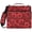 Romantic Red Roses in Rows, variant on Zipper Binder with Shoulder Strap 2 inch 3 Ring Waterproof File Folder Organizer Bag 500 Sheet Pink Hearts and Roses Pattern