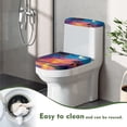 thumbnail image 5 of HELLHERO Sunset Toilet Top Cover Elastic Bottom Toilet Top Cover Set & 2 Piece Set for Toilet Easy to Clean Soft, 5 of 8