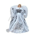 thumbnail image 3 of Hvmvliv Christmas Tree Topper Christmas Angel Tree Top Decorations Angel Figurine Tree Topper Xmas Tree Doll Ornament for Home Indoor Decor New Year Party Christmas Party Favors Silver, 3 of 3