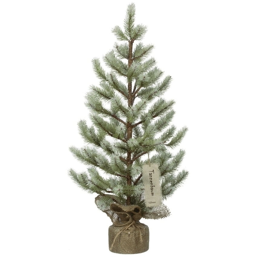 Sullivans Frosted Pine Tree with Burlap Base