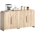 thumbnail image 1 of HOMCOM Buffet, Armoire Moderne de 62 Pouces avec Portes à Fermeture en Douceur, 1 of 10