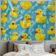 thumbnail image 2 of Orinice Rubber Ducks Bubbles Tapestry Wall Hanging Unique Style Graphic Tapestries Home Wall Decor Art for Living Room Bedroom Apartment Farmhouse Dorm 50x40inch, 2 of 6