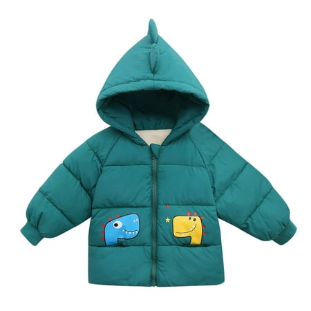 

Rovga Children Kids Toddler Baby Boys Girls Long Sleeve Cute Cartoon Winter Solid Coats Ears Hooded Outer Outwear Outfits Clothes Toddler Boy Clothes