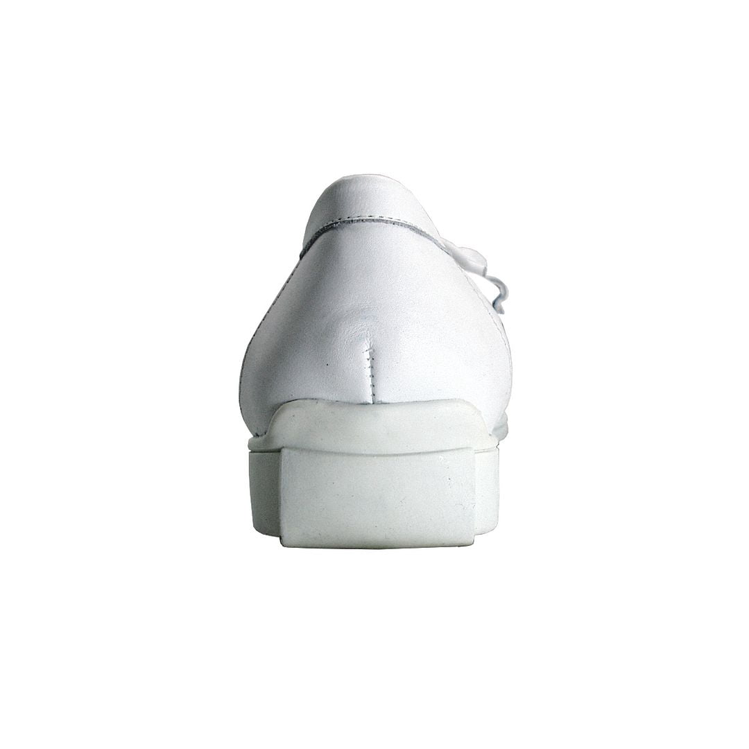 24 HOUR COMFORT Arlette Wide Width Moccasin Design Leather Loafers WHITE 5