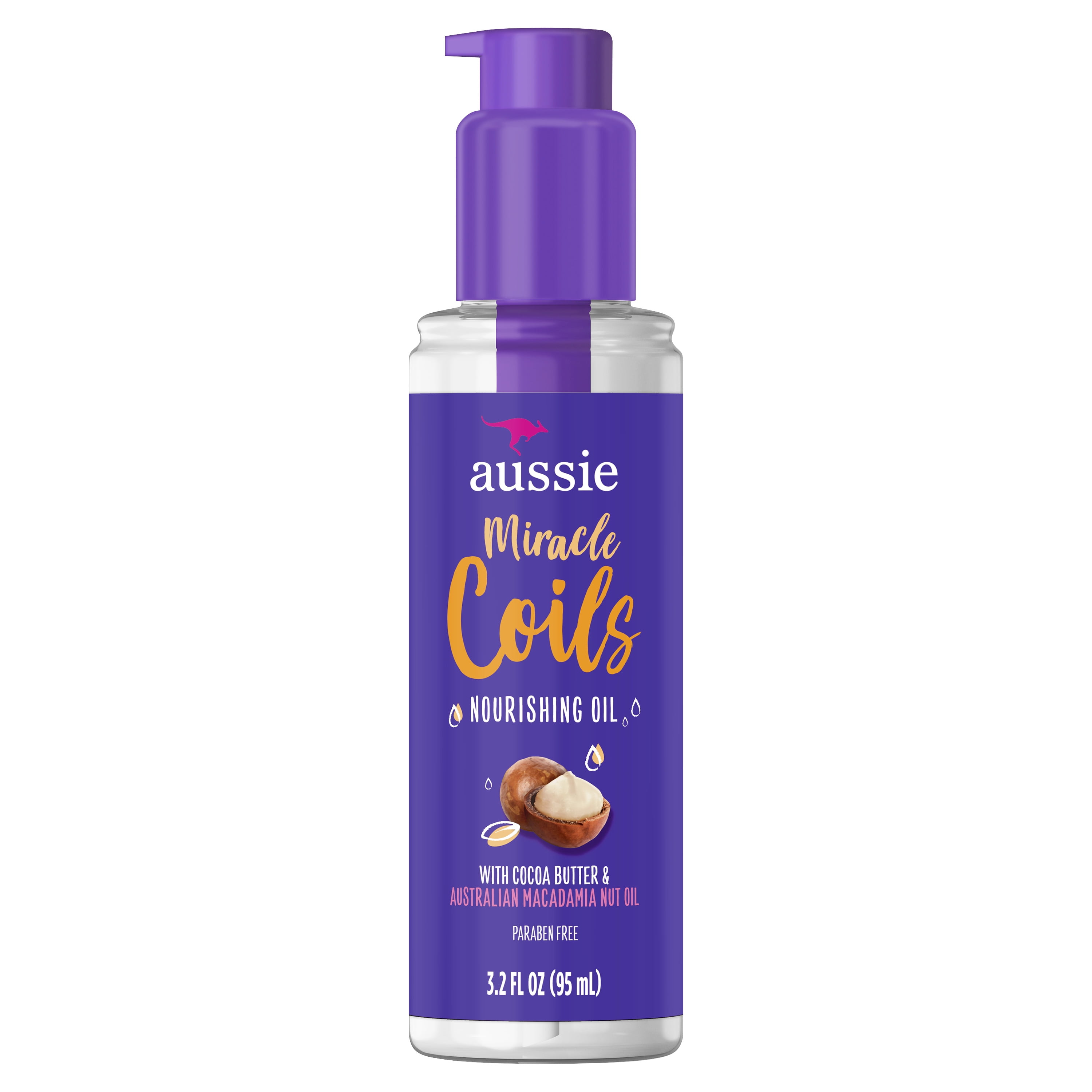 Aussie Miracle Coils Nourishing Oil, LeaveIn Hair Oil 3.2 fl oz