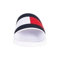 thumbnail image 4 of Tommy Hilfiger Rubber Flag Pool Sliders, White, 4 of 9