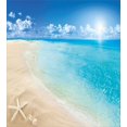 thumbnail image 3 of Juegos de Fundas Nórdicas, Sunny Summer Seashore Clear Sky Seashells Starfish Clouds, 3 of 3