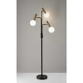 thumbnail image 2 of HomeRoots 372634 Black Metal LED 3-Arm Floor Lamp, 27 x 20 x 70 in., 2 of 2