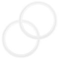 thumbnail image 1 of Uxcell 2-Pack Junta de anillos O de silicona 3.8 in/97.7mm Junta de sellado se adapta a OD 4.7 in/119mm Ferrule de soldadura sanitaria blanca, 1 of 1