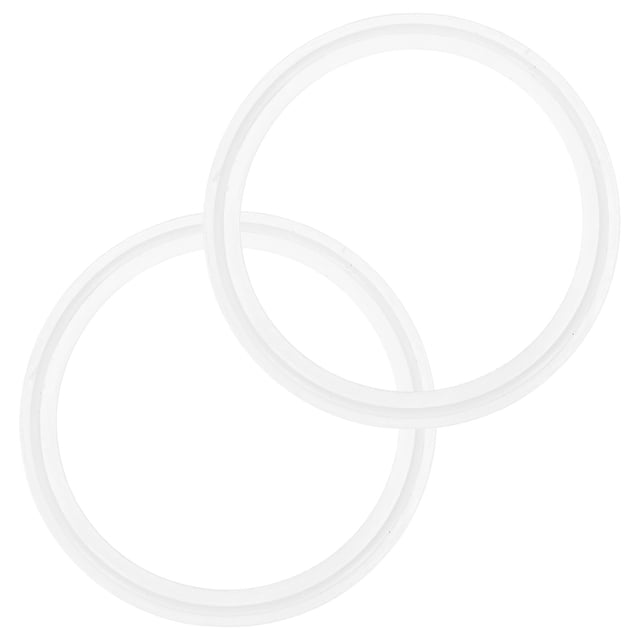 Uxcell 2-Pack Junta de anillos O de silicona 3.8 in/97.7mm Junta de sellado se adapta a OD 4.7 in/119mm Ferrule de soldadura sanitaria blanca