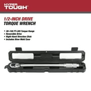 Hyper Tough Heavy Duty 1/2-inch Torque Wrench with Storage Case, 30-150 ft-lbs