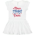 thumbnail image 3 of Inktastic 4th of July Stars Stripes and Sass Blue and Red Stars Girls Baby Dress, 3 of 5