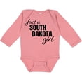 thumbnail image 3 of Inktastic Just a South Dakota Girl Born and Raised Girls Long Sleeve Baby Bodysuit, 3 of 5
