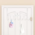 thumbnail image 1 of Xihbxyly Perchero para Puerta, Versátil, de Acero Resistente, Ahorra Espacio, Duradero para Baño o Dormitorio, Fácil de Instalar, 41,7 X 22,2 X 5 Cm., 1 of 6