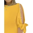 thumbnail image 4 of Gvmfive Womens Dresses Half Sleeve Cold Shoulder Mini Dress Party Formal Casual Dress, 4 of 5