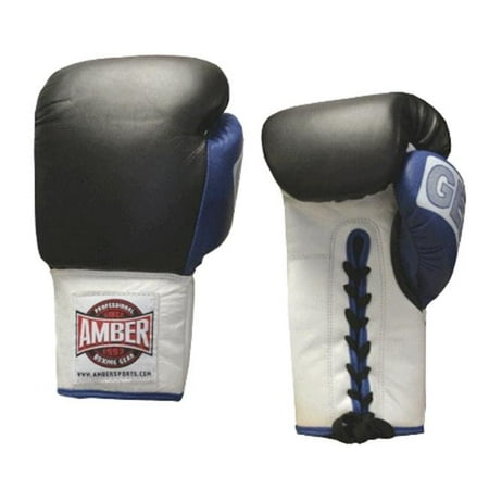 Amber Fight Gear Gel Training Gloves Laceup 18oz
