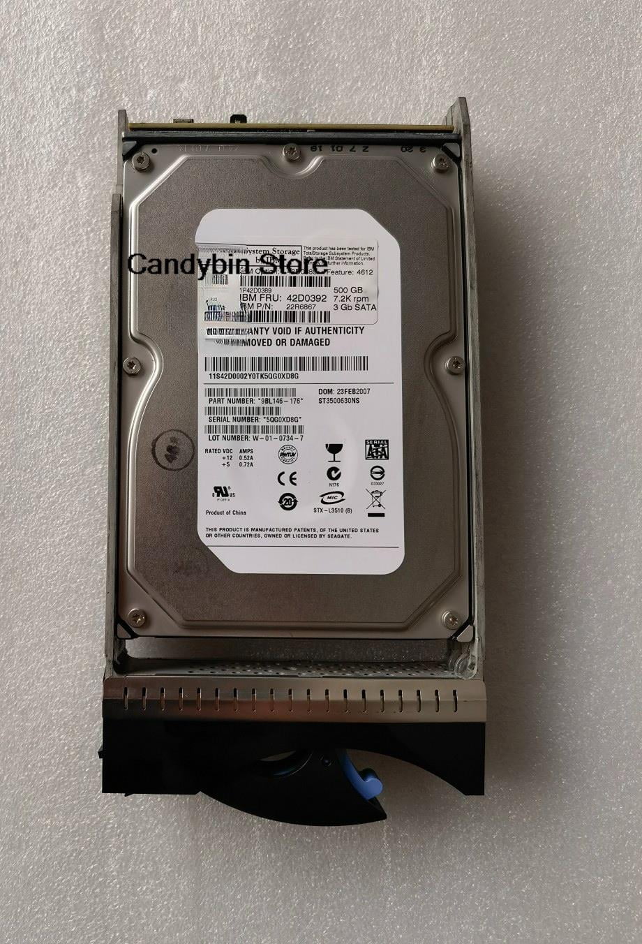 HGST HTS725050A7E630 P/N: 0J32835 MLC: DA5337 500GB China