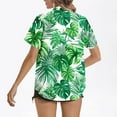 thumbnail image 4 of CaiJunJia Button Down Shirt for Women No Boundaries Short Sleeve asual Hawaiian Shirts Summer Tropical Floral Beach Shirts, 4 of 5