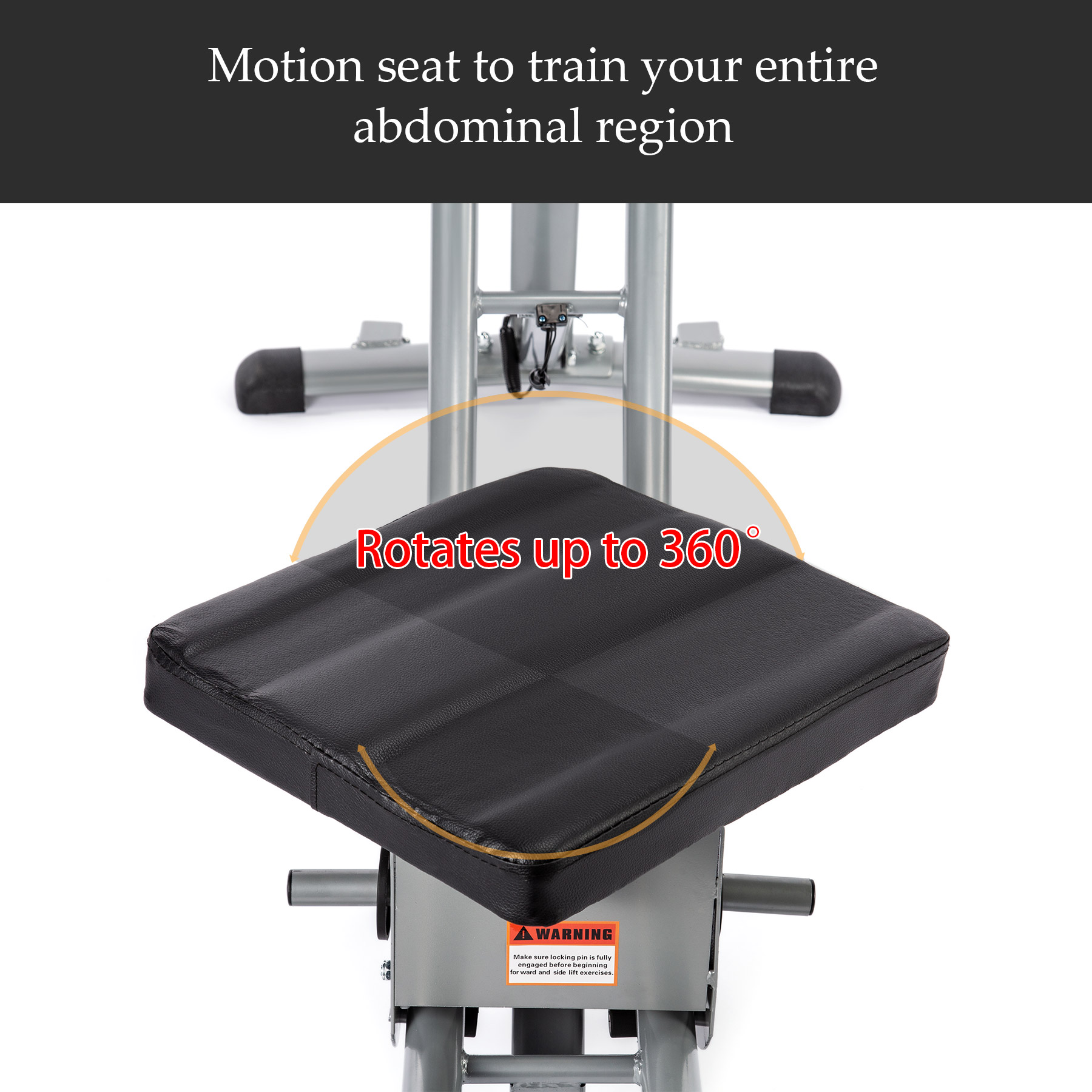 Zelus Abdominal Coaster Trainer Abdomen Abdominal Machine Fitness Equipment - image 2 of 8